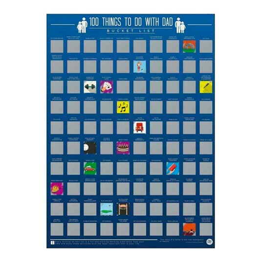 Ohlsson och Lohaven 100 Things To Do With Dad Bucketlist Skrapetavle