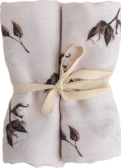 Mantulien 2 Pack Swaddle Musselin / Gulpeklut Gossipium