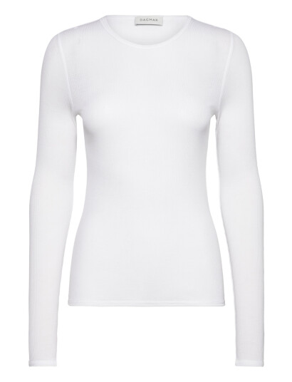 House Of Dagmar Lyocell Long Sleeve - White - L