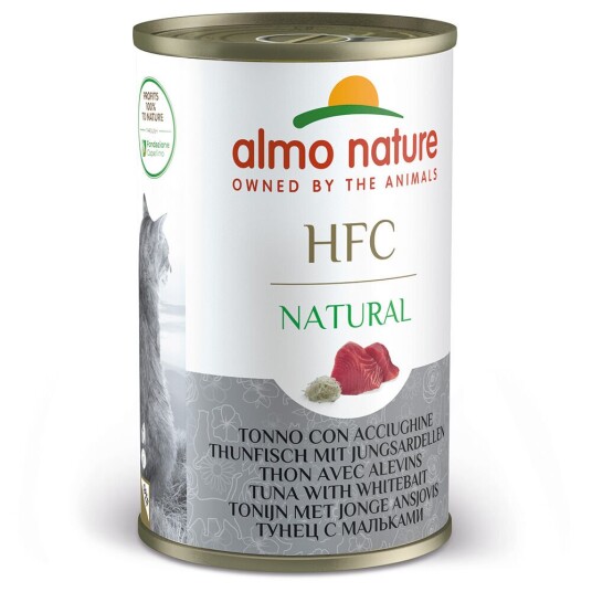 Almo Nature HFC Natural 6 x 140 g - Tunfisk med Babysardiner