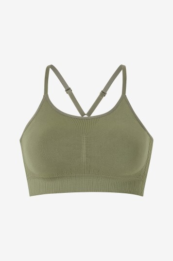 Hummel - Sports-BH hmlMt Define Seamless Padded Bra - Grønn