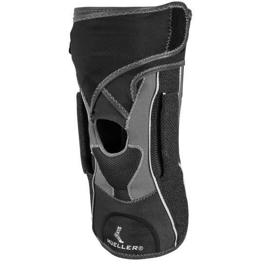 Mueller Hg80 Premium Hinged Knee Brace, knebeskyttelse XL BLACK/GREY
