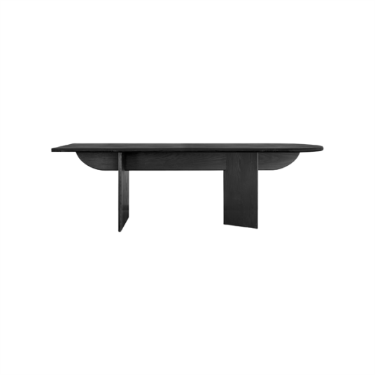 Louise Roe Pillabout 01 Skrivebord L200 Svartlakkert Eik