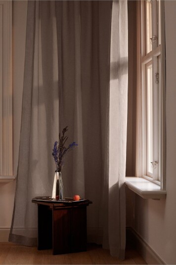 Jotex Målbestilt Rent Gardin Beige KIRA 174844204035