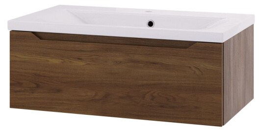 Linn Bad Emma D45 Servantskap med 1 Skuff Mørk eik / 80cm