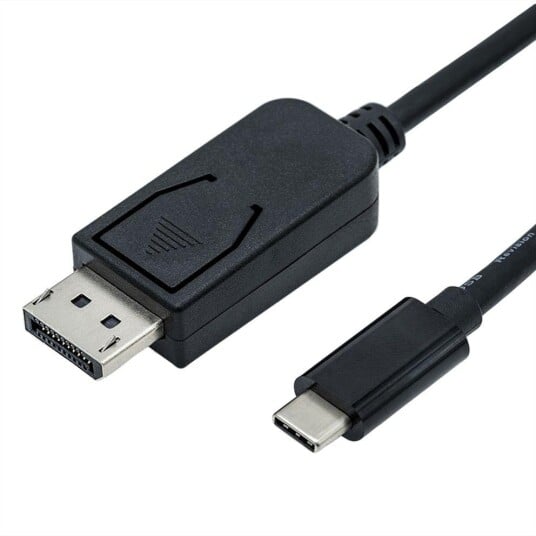 ROLINE Cableadapter USB C-DP. M/M. Black. 1.0m Factory Sealed ROLINE Cableadapter USB C-DP. M/M. Black. 1.0m Factory Sealed