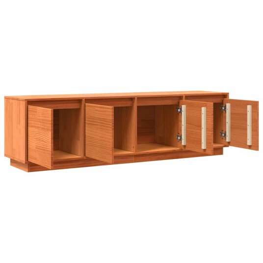 TV skap Brun 156 x 37 x 45 cm Massivt furutre