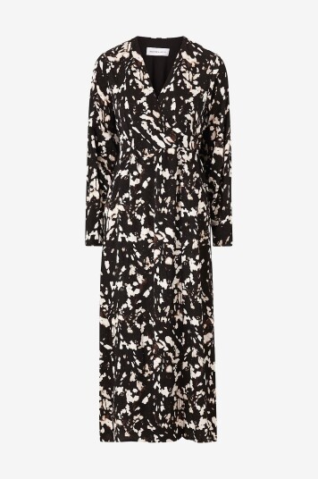 Selected FEMME - Maxikjole slfJustine LS Ankle Wrap Dress - Brun
