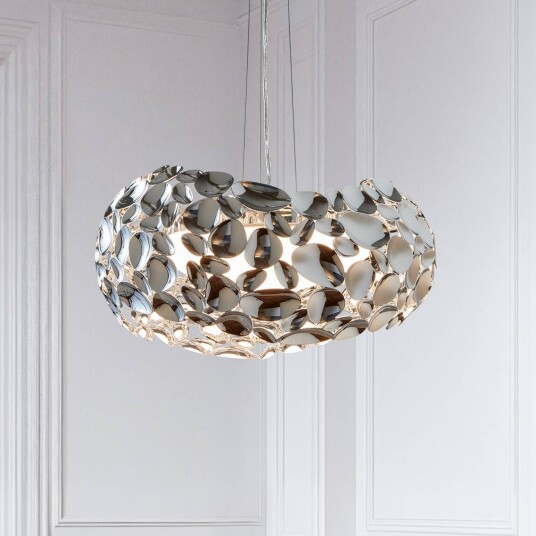 Schuller Valencia Pendellampe Narisa, Krom / sølv, Stue / spisestue, Metall, Design Schuller Valencia Pendellampe Narisa, Krom / sølv, Stue / spisestue, Metall, Design