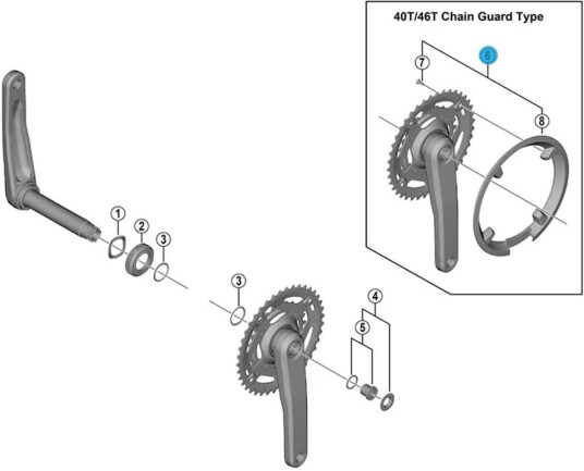 Shimano Fc-U4010 Kjedebeskytter M/skruer