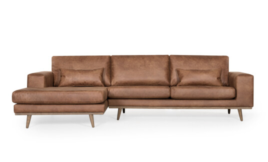 Soffadirekt STOCKHOLM Leather Divansofa Venstre Cognac Soffadirekt STOCKHOLM Leather Divansofa Venstre Cognac