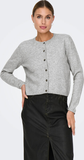 JDY Jdychloe Life L/S Cardigan Knt Noos Grey M