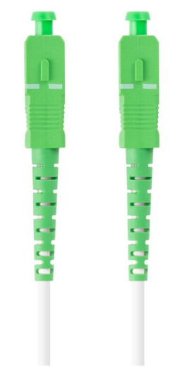 Lanberg - Koblingskabel - Sc/Apc-Enkeltmodus (Hann) Til Sc/Apc-Enkeltmodus (Hann) - 20 M - 3 Mm - Fiberoptisk - Simpleks - 9 / 125 Micron - G.657.B3 - Halogenfri - Hvit - For P/N: Fp-Scap-Se11-0020-Ye Fp-Scap-Ss11-0020-Ye Fp-Scap-Ss21-1202-Mc