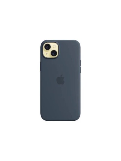Apple iPhone 15 Plus Silicone Case with MagSafe Storm Blue