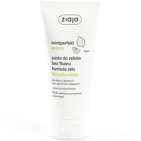 Fluorfri xylitol tannkremgel ZIAJA MintPerfect Lime & Mint 100 ml