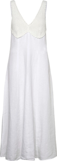 Polo Ralph Lauren 15/1 Pd Linen Wvn Dresses White 36