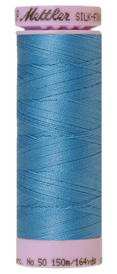 Mettler, Silk Finish Cotton 50, 150m Farge nr 0338 (før 901) Reef Blue