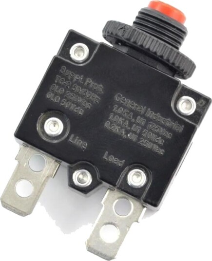 Automatsikring Med Resetknapp 230V 10A Automatsikring Med Resetknapp 230V 10A