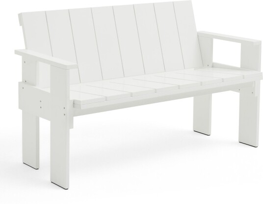 Hay - Crate Dining Bench - White - Hagebenker - Gerrit Rietveld - Hvit - Tre Hay - Crate Dining Bench - White - Hagebenker - Gerrit Rietveld - Hvit - Tre