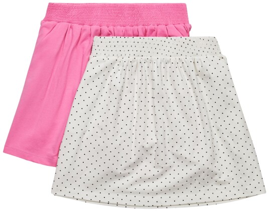 Luca & Lola Doro Skjørt 2-pack Snow White/Pink 110-116 Luca & Lola Doro Skjørt 2-pack Snow White/Pink 110-116