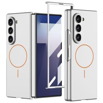 GKK Samsung Galaxy Z Fold7 magnetisk slankt deksel med beskyttelsesglasSølv