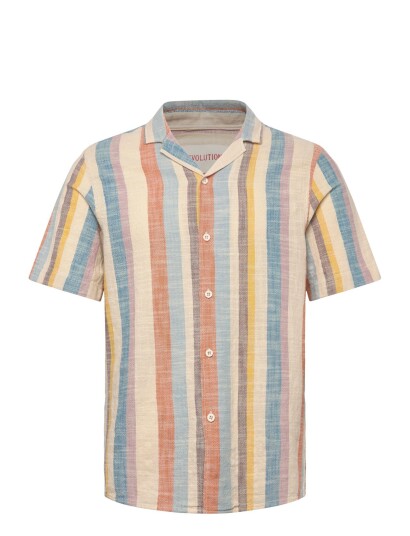 Revolution Short Sleeved Cuban Shirt Multi/patterned S