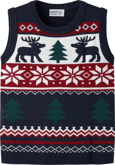 Name It Nmmressi Knit Vest NAVY BLAZER 116