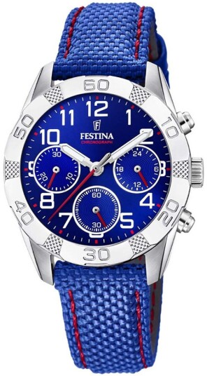 Festina Herreklokke F20346 2 Blå/Lær Ø36 mm Festina Herreklokke F20346 2 Blå/Lær Ø36 mm