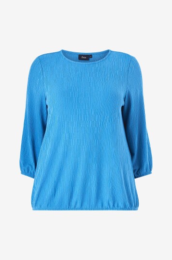 Zizzi Topp vmMmari 3/4 Blouse Blå