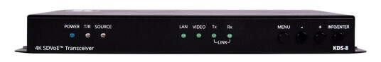 KRAMER KDS-8 lyd/video via IP-transceiver / lydinnbygger