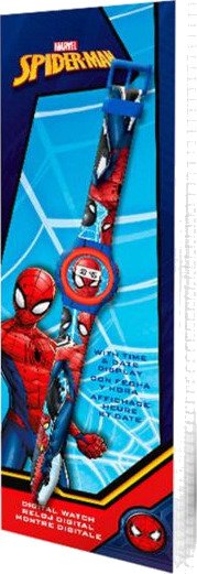 Rocco Spider-Man Digital Barneklokke Plastrem Digital Kvarts Rød 4+ År