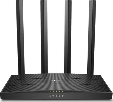 TP-Link Archer C6 Dobbelbånds AC1200 Trådløs Gigabit Ruter Svart