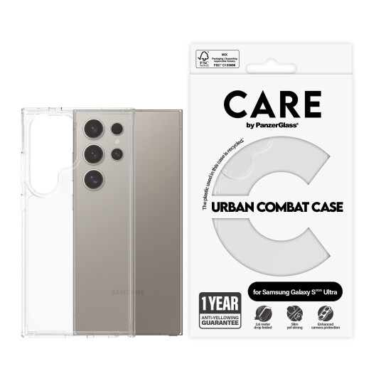 Panzerglass Urban Combat Gjennomsiktig Mobildeksel for Samsung Galaxy S25 Ultra