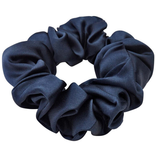 Lenoites Mulberry Silk Scrunchie, Blue Lenoites Mulberry Silk Scrunchie, Blue