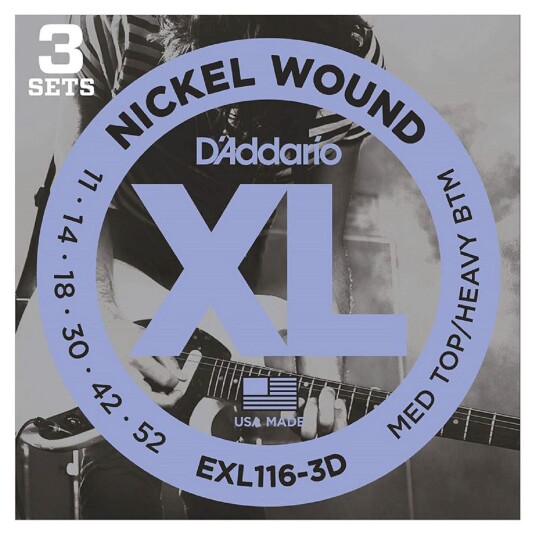 D'Addario Exl116-3d El-Gitar Strenger 011-052 3-Pack D'Addario Exl116-3d El-Gitar Strenger 011-052 3-Pack