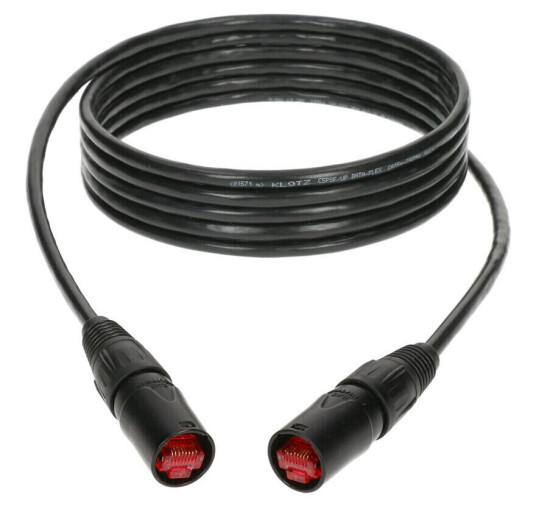 Klotz Cat5e Sf/utp Ethercon Ne8mc/ne8mc Patch Pur Svart 05m