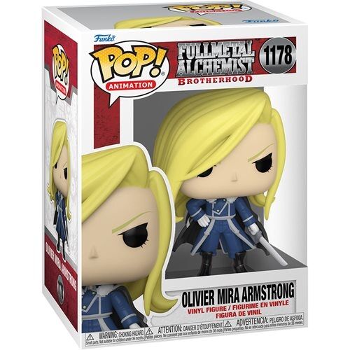 Funko Pop! Fullmetal Alchemist Brotherhood Olivier Mira Armstrong Figur med Sverd