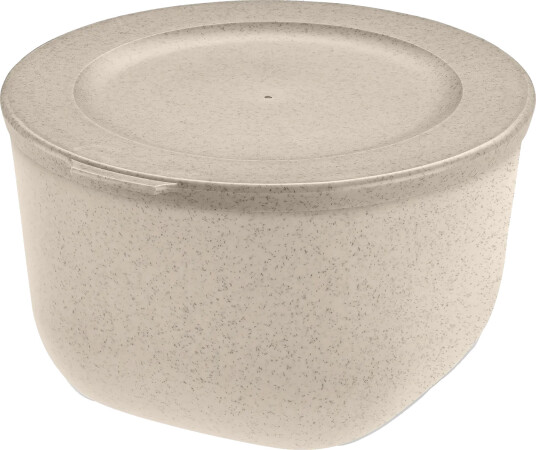 Koziol Connect bolle med lokk 1 L biocirkulær termoplast Nature desert sand