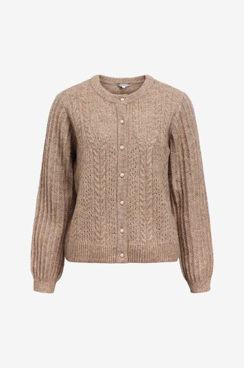 Object Kardigan objFlora RE LS Knit Natur