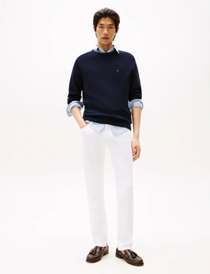 Tommy Hilfiger Core Essential Cotton Crew Neck - Navy - L Tommy Hilfiger Core Essential Cotton Crew Neck - Navy - L