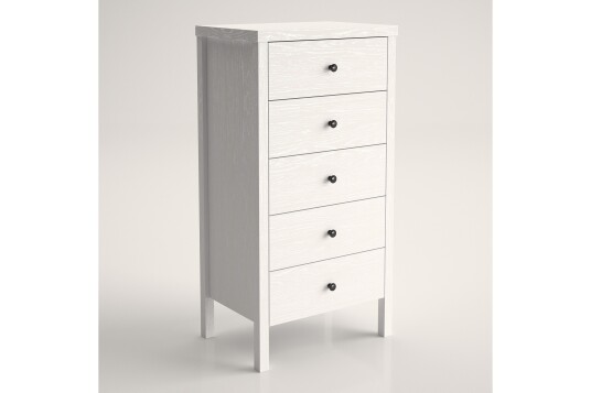 Elspet Kommode 58 cm Brun/Hvit