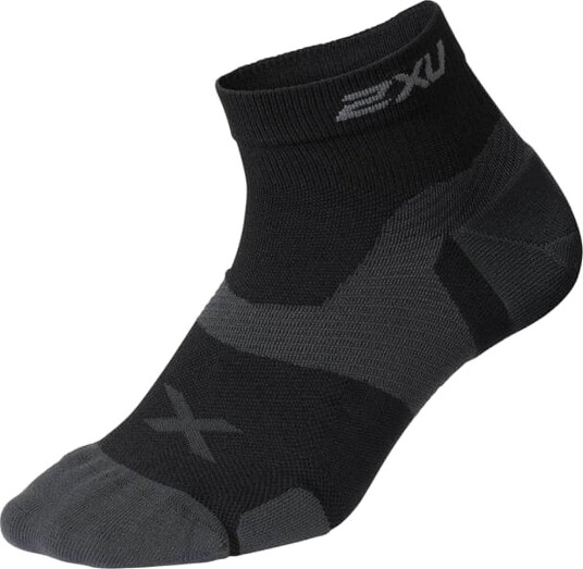 2XU Vectr Cushion 1/4 Crew Socks   Black   XL