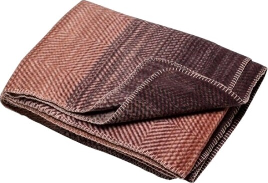 Fussenegger Savona Throw "Gradient/Herringbone" Terra Cotta 200 X150 Cm