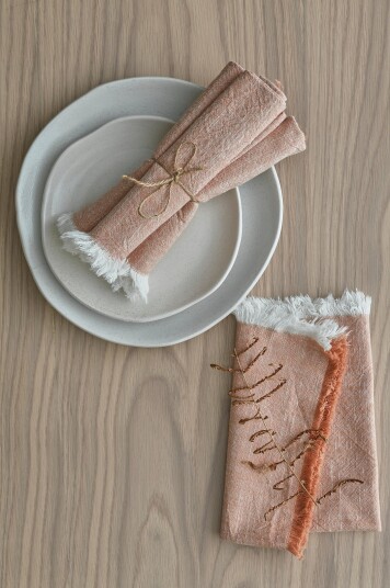 Ellos Home Serviett Ivory 40x40 cm Orange Ellos Home Serviett Ivory 40x40 cm Orange