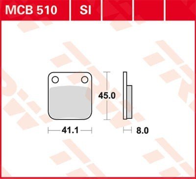 Bremseklosser TRW MCB510