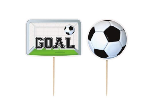 Kaketopper 3d Fotball Pk/6