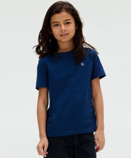 Calvin Klein T skjorte Mono Mini Merke Blue Jean Calvin Klein 8 år 128 T skjorte Blå