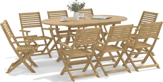  Sammenleggbare hagestoler 6 stk 54,5x61,5x86,5 cm heltre akasie 3214226