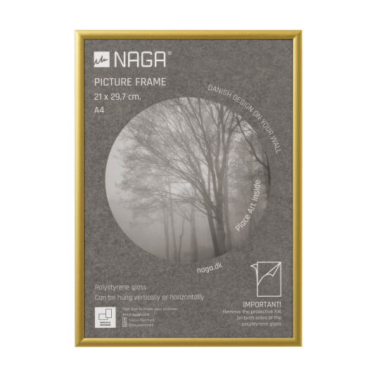 Fotoramme Mat Guld 21 X 29,7 Cm Fotoramme Mat Guld 21 X 29,7 Cm