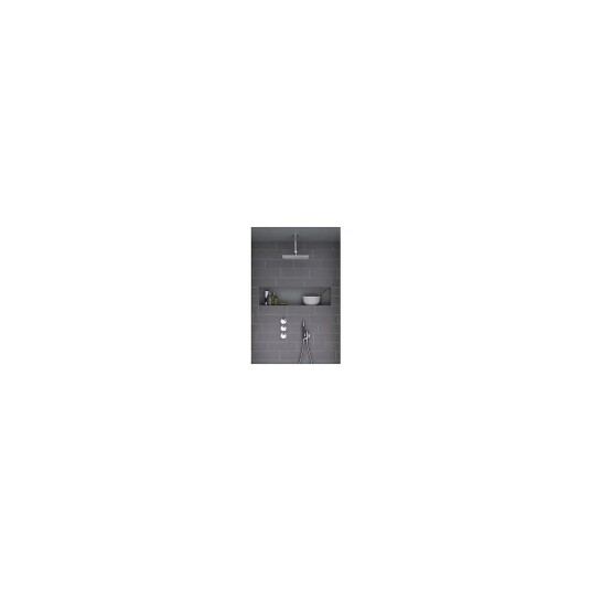 Vola 5671-061A Dusjtermostat, vertikal m/takdusj og hånddusj, rosett, Krom